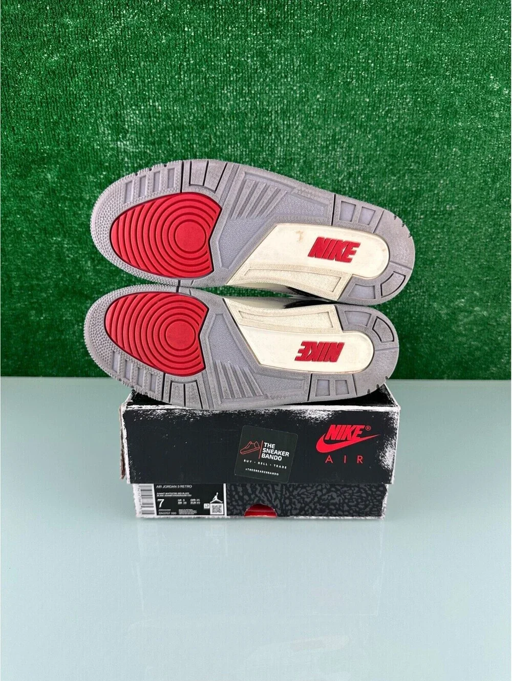 Size 7M - Jordan 3 Retro Mid White Cement Reimagined
